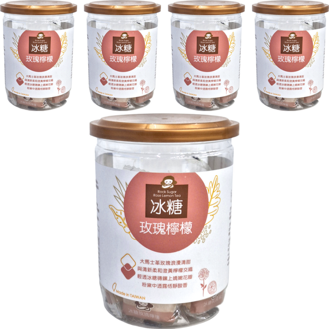 蜜思朵 冰糖玫瑰檸檬, 17g, 12個, 5罐