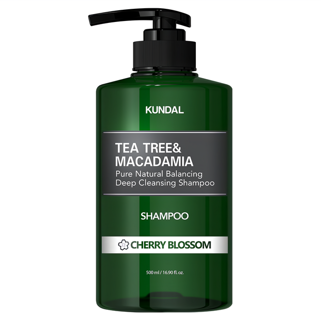 KUNDAL 昆黛爾 茶樹澳洲堅果控油洗髮露 Cherry Blossom, 500ml, 1瓶