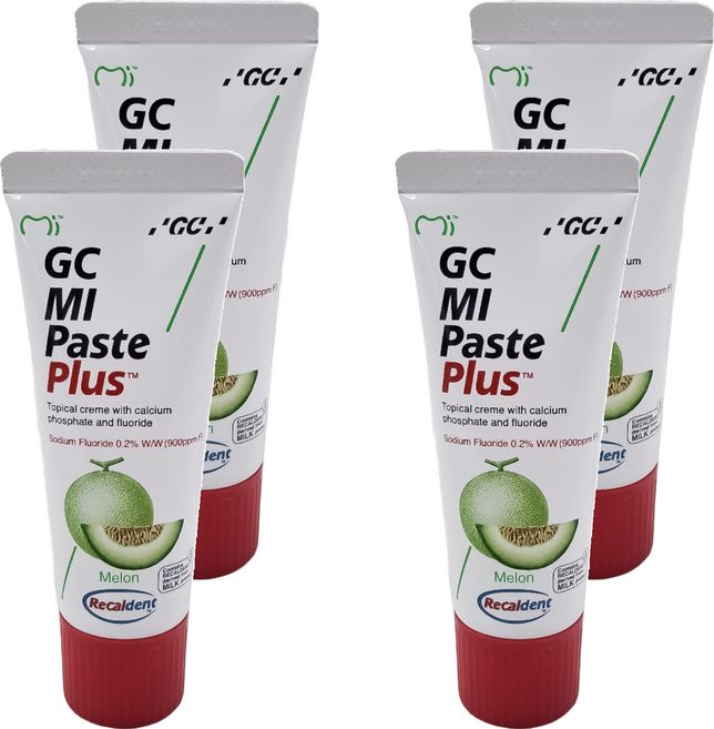 GC 而至 Tooth Mousse 而至牙齒乳膏 含氟 哈密瓜, 40g, 4條