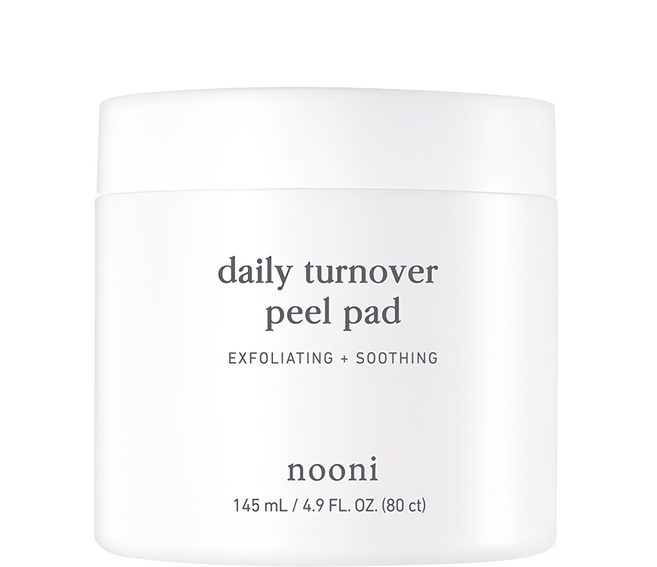 nooni 台灣公司貨 修復煥膚去角質棉片, 80片, 1罐