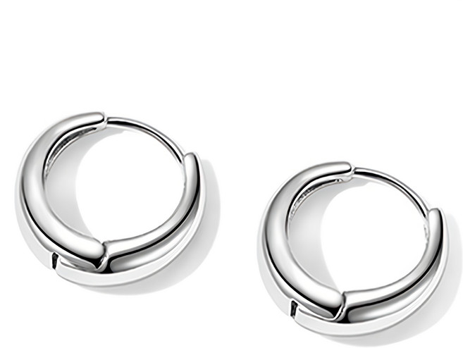 ENCLAIR 女性日常基本款易扣式耳環 14mm