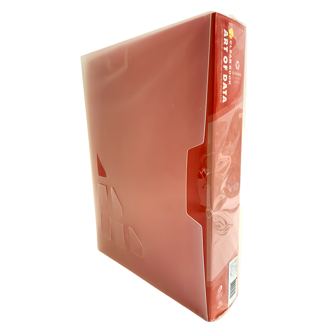 SUANDER 雙德文具 A4主色板資料簿 附盒 SD100A+C-1 100入, 紅色, 1盒