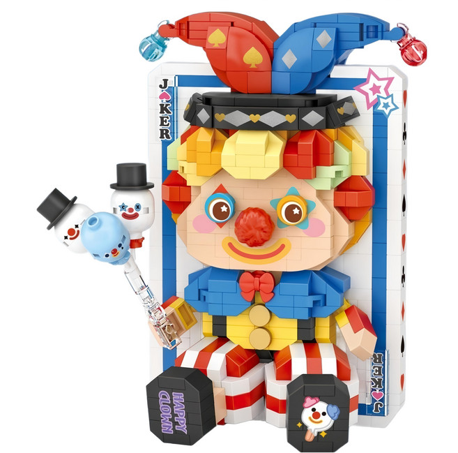 LoZ 微型迷你積木, 1個, 撲克小丑 多色