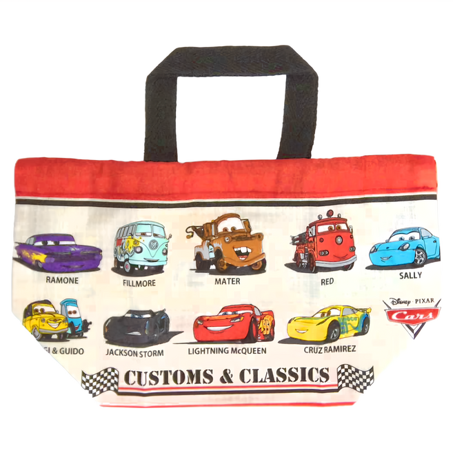 Skater 束口式便當袋收納袋, 1個, Cars