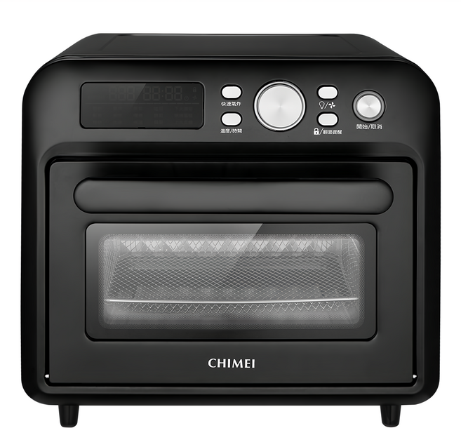 CHIMEI 奇美家電 微電腦氣炸烤箱 18公升 智能6合1 15種智能菜單 NTC電子式溫控, EV-18S0FM