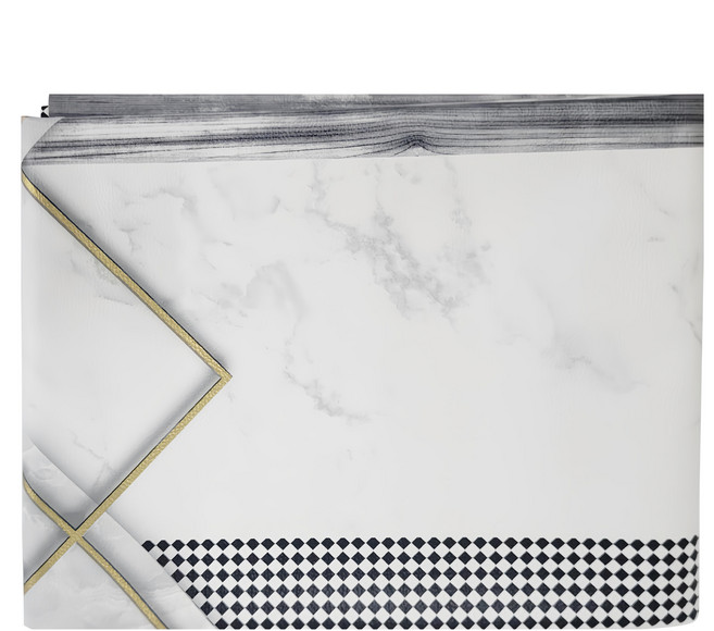 北歐風 PVC桌巾, 大理石紋, 220 x 140cm, 1個