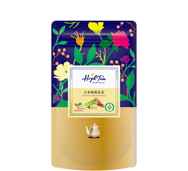 High Tea 伂橙 玉米鬚菊花茶, 3g, 12包, 1袋