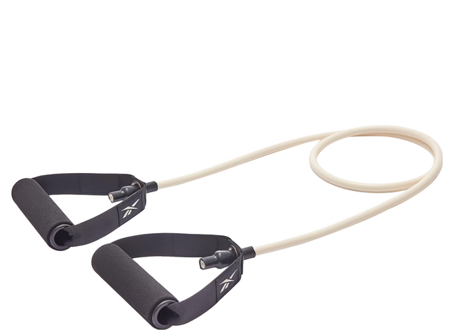 Reebok 銳步 Resistance Tube 阻力訓練拉力繩, 1條, 白色