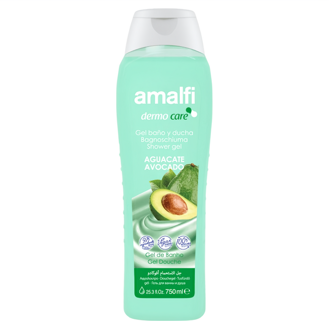 amalfi 重現QQ嬰兒肌 酪梨沐浴露, 750ml, 1瓶