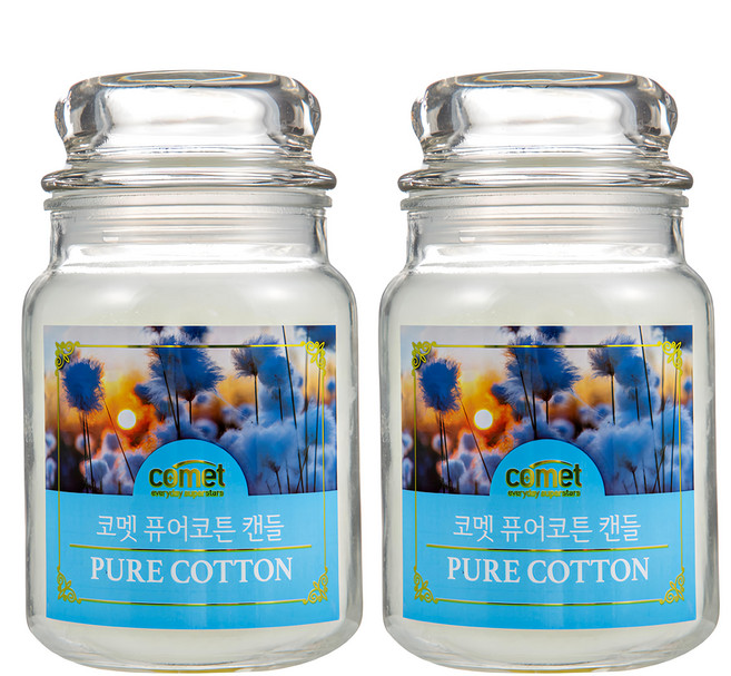 comet 香氛蠟燭, 純淨棉花香, 510g, 2件