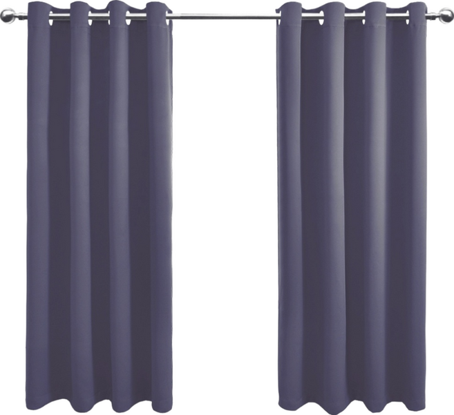 comet home 打孔式隔熱遮光窗簾, 深藍色, 1件