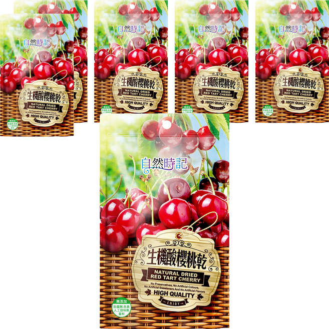 Nature Time 自然時記 生機酸櫻桃乾, 100g, 6包