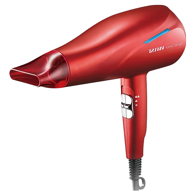 達新牌 銀離子抗菌負離子吹風機 1400W 專業大風量 6段溫熱風力選擇, TS-2969, 紅色