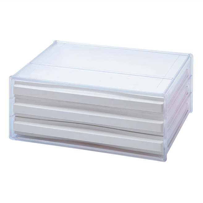 SHUTER 樹德 livinbox A4桌上橫式文件櫃 DDH-103 340 x 250 x 150 mm, 白色, 3層