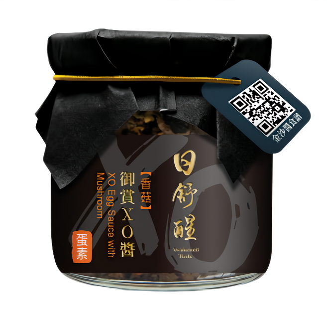 日舒醒 御賞XO醬 香菇 鴨蛋製成 無色素 無防腐劑 蛋素, 150g, 1罐