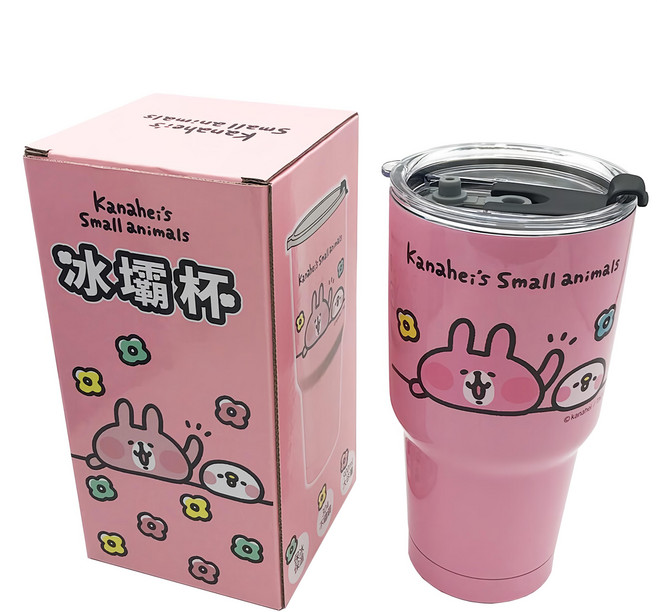 雅迪 卡娜赫拉的小動物冰霸杯, 粉色, 900ml, 1個