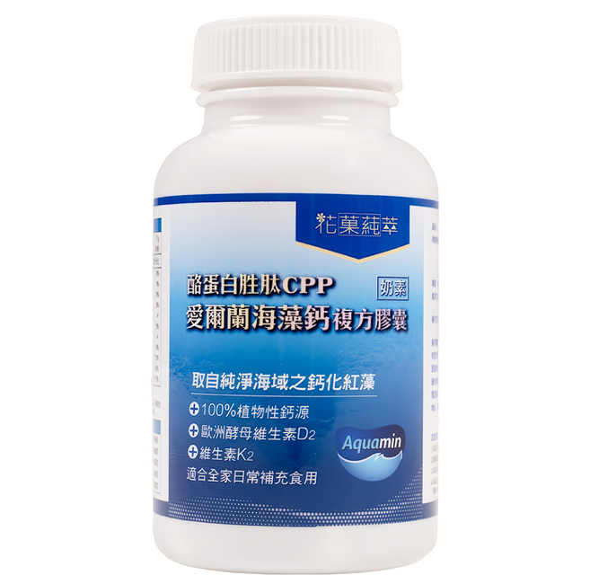 花菓莼萃 愛爾蘭海藻鈣酪蛋白胜肽CPP複方膠囊, 60顆, 830mg, 1罐