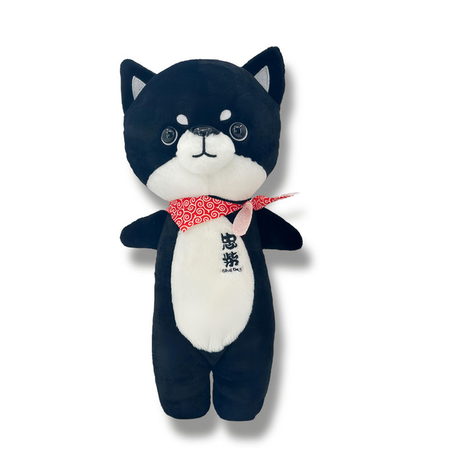 歐比邁 忠柴長身版 柴犬玩偶 1080230 16吋, 黑色, 40cm, 1個