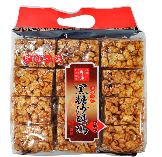 黑糖一族 黑糖沙琪瑪量販包, 500g, 1袋