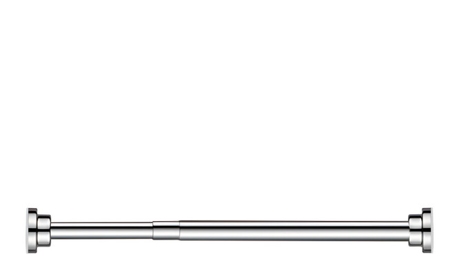 免打孔多用途不銹鋼伸縮桿 長款, 銀色