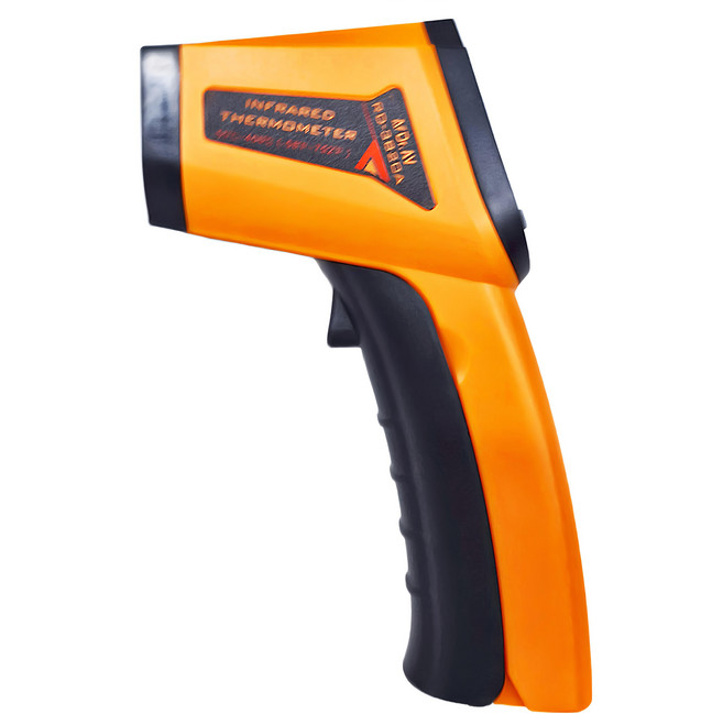 鴻龍 紅外線溫度計 非接觸式測溫 高精度快速測量 適用於廚房、機械維護等多種場景, 黃色 + 黑色, 1個