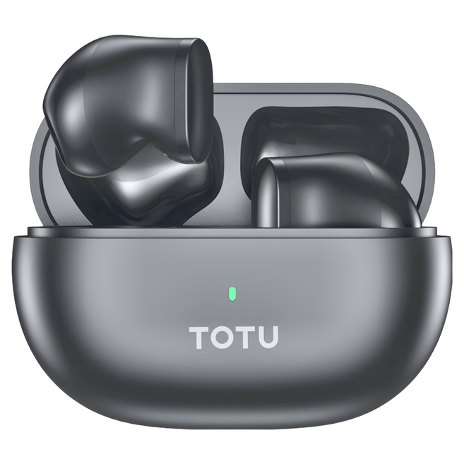 TOTU 拓途 TWS真無線藍牙耳機 V5.3 藍芽 降噪, BE-17, 黑色