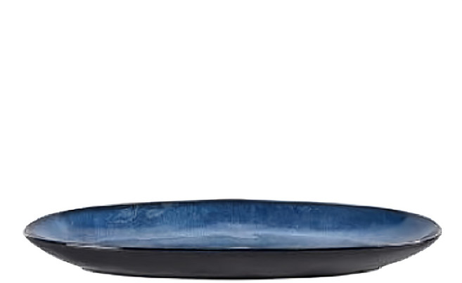 Homely Zakka 日式創意陶瓷餐具 旦形盤, 星空窯變釉, 1個