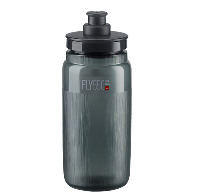 ELITE FLY 超輕量噴射水壺 紋路款, 透明黑, 550ml, 1個