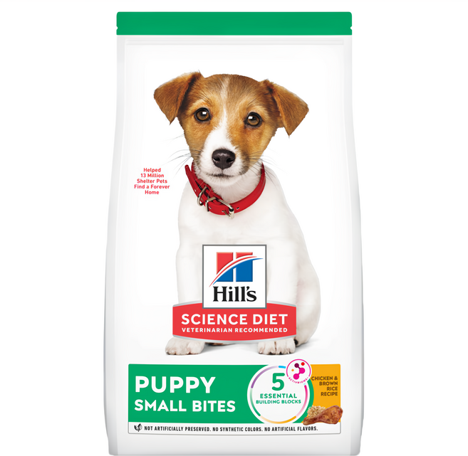 Hill's 希爾思 SCIENCE DIET 幼犬 小顆粒 乾飼料, 1袋, 5.67kg, 雞肉 + 糙米