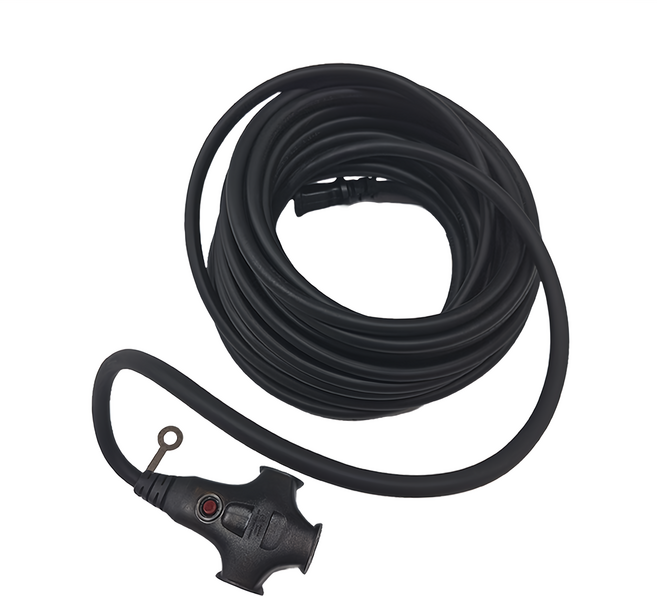 ADAMOUTDOOR 戶外延長動力線 ADPW-EC10M BK, 黑色, 1條, 10m