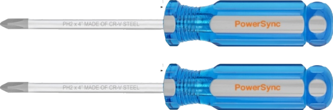 PowerSync 群加 PH1 x 3"帶磁十字起子 WDH-B03 16.5cm, 2支