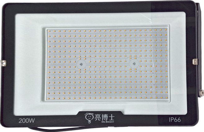 Dr.Bright 亮博士 投光燈 黃光 200W AC100-240V/60Hz IP66, 1盒