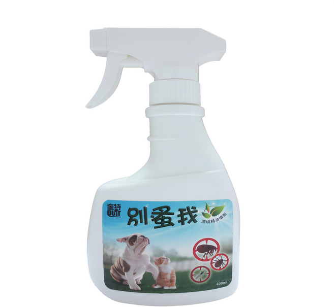 QUiT 奎特 別蚤我精油噴劑 400ml 天然精油驅蟲噴霧 寵物環境清潔, 1桶, 無色