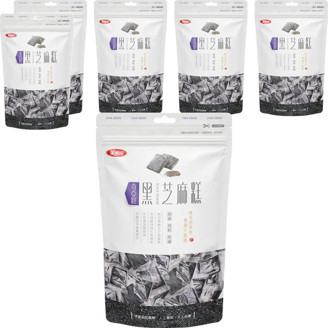 美味田 奇亞籽黑芝麻糕, 250g, 6袋