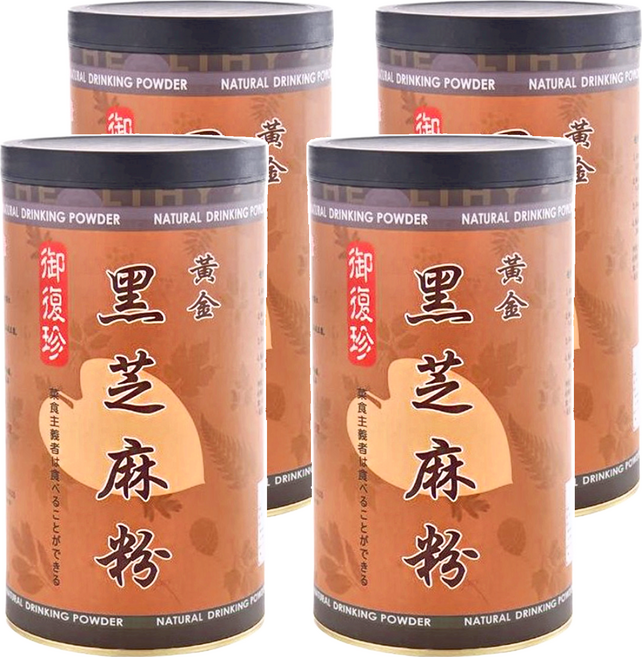 御復珍 黃金黑芝麻粉, 600g, 4罐