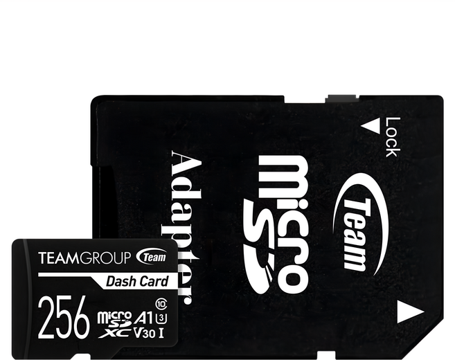 TEAMGROUP 十銓 行車專用記憶卡 附轉卡 Micro SDXC 256GB 耐極端溫度 防震防水防X光, 1組