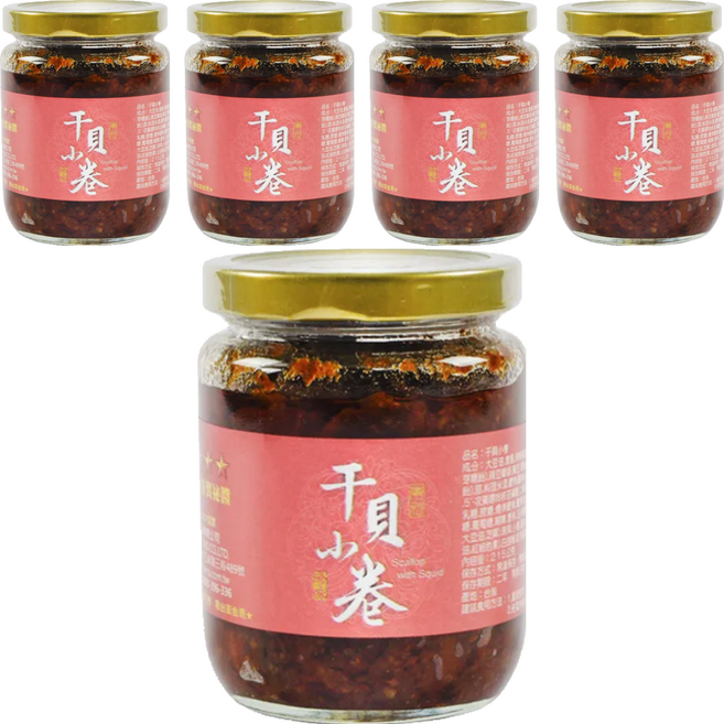 東和食品 How Mama 干貝小卷罐頭, 215g, 5罐
