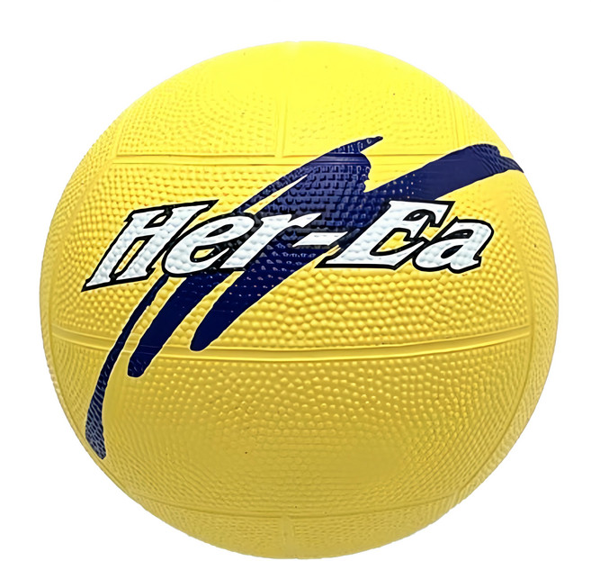 Her-Ea 禾亦 躲避球 黃色 100%橡膠 PVC袋裝, HB253, 1個