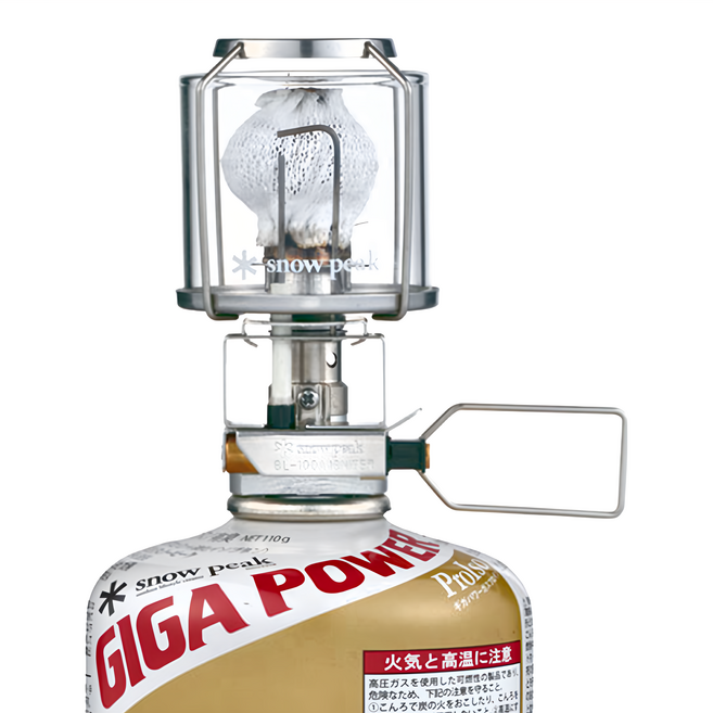 snow peak 雪諾必克 GP自動點火小型瓦斯燈 95 x 59mm 125g, 銀色, 1個