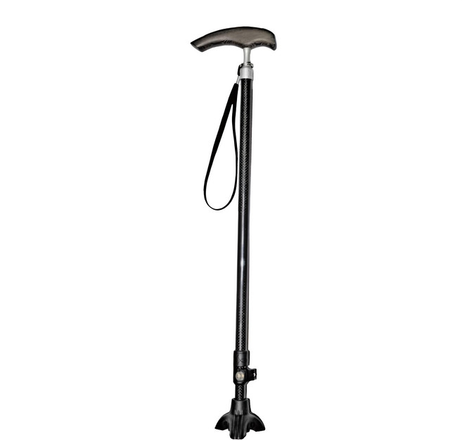 感恩使者 立式碳纖伸縮手杖 碳纖維拐杖 單手杖 單點杖 60.5 x 7.5 x 7.5cm 260g, 伸縮手杖, 1支