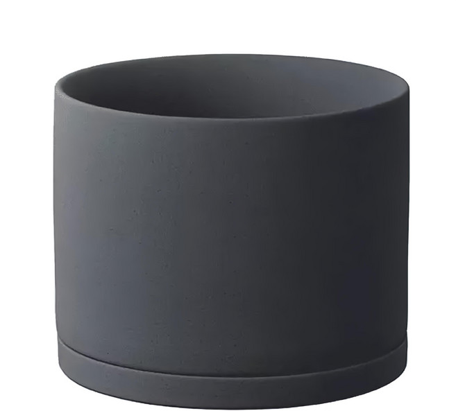 KINTO PLANT POT 191 陶瓷花盆, 深灰色, 1個