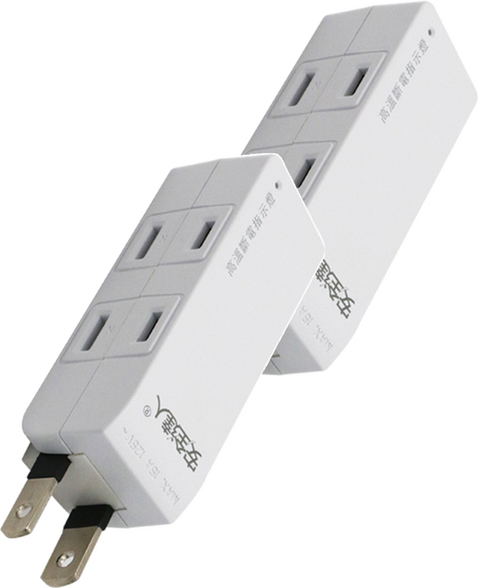 Qonnect 4插2P高溫斷電轉向插座, 白色, 2個