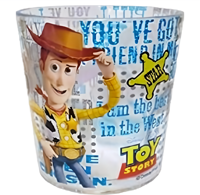 TOY STORY 玩具總動員 透明塑膠杯, 巴斯 + 胡迪, 1個, 280ml