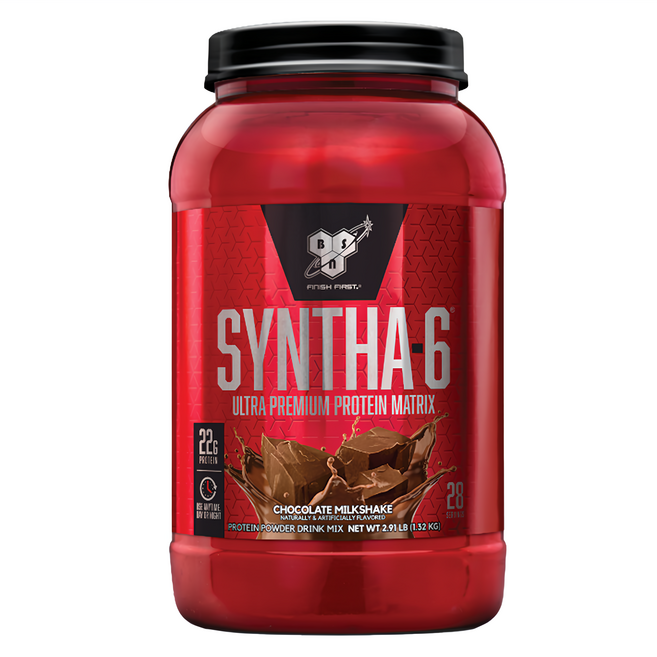 Bsn 畢斯恩 SYNTHA-6 頂級綜合乳清蛋白粉 巧克力奶昔 2.91磅, 1.32kg, 1桶