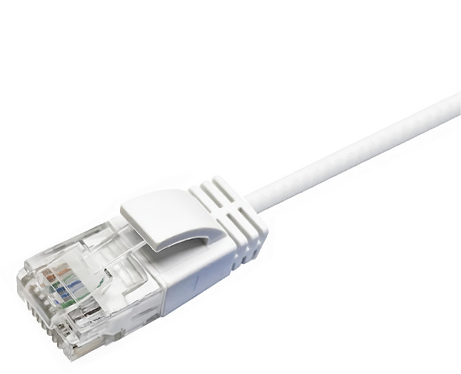 POLYWELL 寶利威爾 CAT6扁線高速網路線 RJ45 福祿克認證 PW15-W59-A401, 7m, 白色, 1條