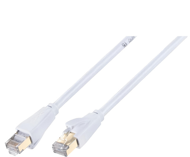 POLYWELL 寶利威爾 CAT6 極細高速網路線 RJ45 福祿克認證 PW15-W58-Q050, 白色, 1條, 5m
