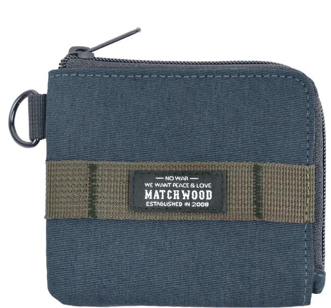 Matchwood Zip拉鍊短夾 尼龍帆布