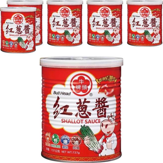 牛頭牌 紅蔥醬, 737g, 6罐