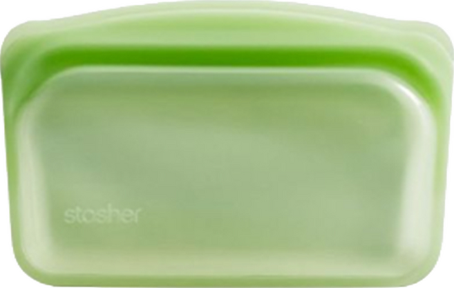 stasher 長形矽膠密封袋 355ml 鉑金矽膠, 棕櫚樹, 1個