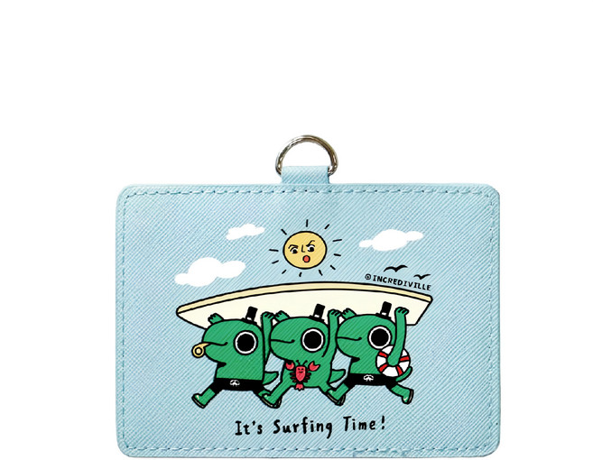 CCHING 青青文具 橫式皮革證件套(衝浪手)-怪奇事物所